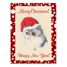 Cat Christmas Post Cards