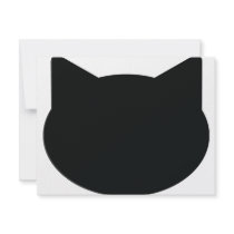 cat contour icon custom invitation