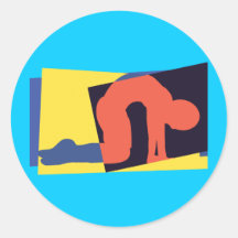 Cat Cow Pose Yoga Stickers