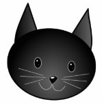 Cat. Cute black kitty. Acrylic Cut Outs