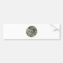 Cat Dreams Celtic Black Ivory Bumper Sticker