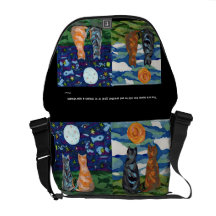 Cat Dreams original art Courier Bag