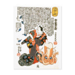 Cat Dressed As Woman With Octopus Postcard