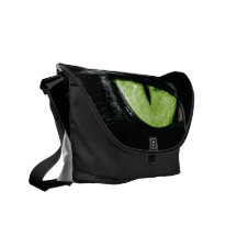 Cat eye messenger bag