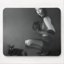 Cat Eyes - Self-Portrait Mousepad