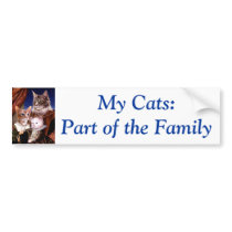 Cat Family Bumper Sticker