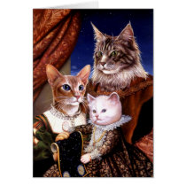 Cat Family Greeting Card
