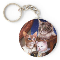Cat Family Keychain