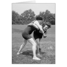 Cat Fight, early 1900s Card