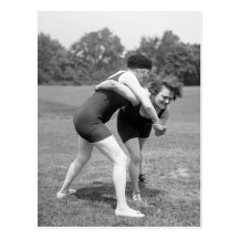 Cat Fight, early 1900s Postcards