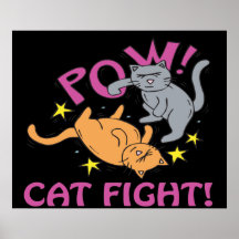 Cat Fight Print