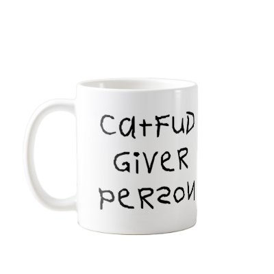 Cat Fud Giver Person Coffee Mug by jojomi58