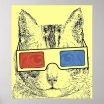 Cat Funny Poster