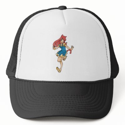 Cat Girl Anime/Manga Character Mesh Hat by midnight766