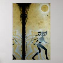 Cat Girl Night Poster