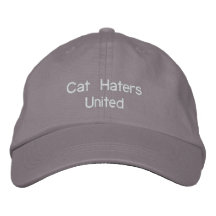 Cat Haters United Embroidered Baseball Cap