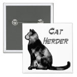 Cat Herder Pinback Buttons