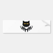 cat icon bumper stickers