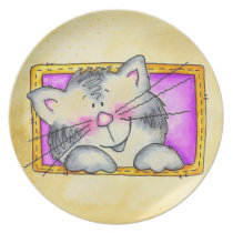 cat in a box plate plates