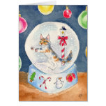 Cat in a Snow Globe greeting card