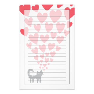 Cat Stationery Templates, Cat Custom Stationery Templates