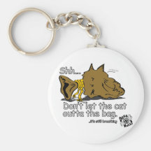 Cat In The Bag Key Chain