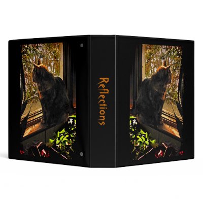 Cat in the Window 3 Ring Binder by Bebops