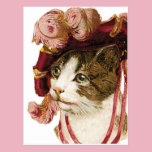 Cat in Victorian Hat postcards