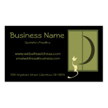 Cat in Window Business Cards