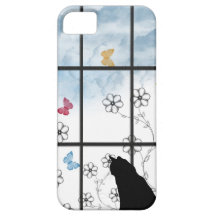 cat in window iPhone 5 cover