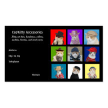 Cat/Kitty Accessories Business Card Template