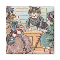 Cat Ladies Shopping Refrigerator Magnet