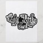 Cat Lady Black & White Flyer Design