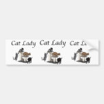 Cat Lady Bumper Stickers