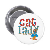 Cat Lady Button
