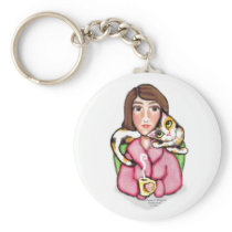 Cat Lady Key Chain