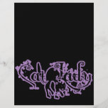 Cat Lady Purple Personalized Flyer