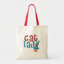 Cat Lady Tote Bags