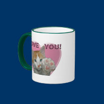 Cat Love You mugs