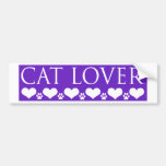 Cat Lover Bumper Sticker
