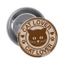 Cat Lover Buttons