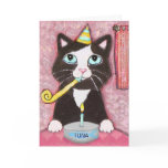 Cat Lover Girl's Birthday Card
