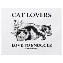 Cat Lovers Love To Snuggle Full Color Flyer