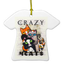 Cat Lover's T-Shirt Ornament