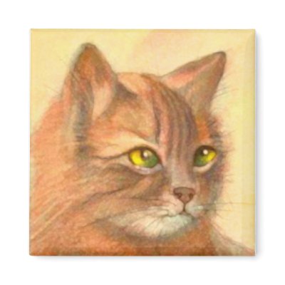 Cat Magnet by vintagetreasurechest
