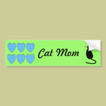 "Cat Mom" Bumper Sticker bumper stickers