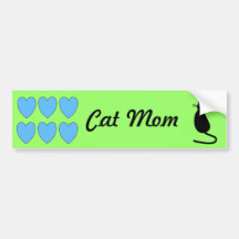 "Cat Mom" Bumper Sticker