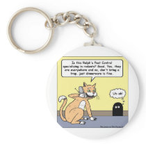 Cat & Mouse Dinnerware Funny Cartoon Gifts & Tees Key Chain