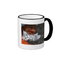 Cat mum and kitten mug