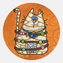 cat mummy sticker